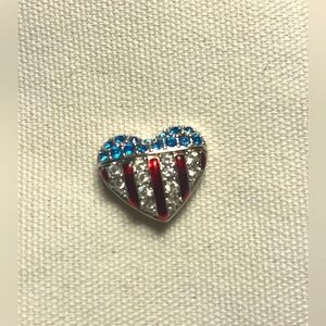 Swarovski America Heart pin